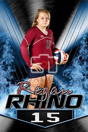 #15 Regan Rhino Player Banner