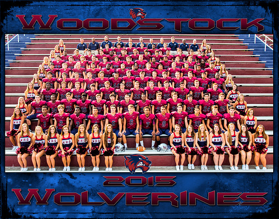 2015 WHS Football Team 11x14
