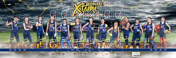 2023 Xtreme Fastpitch Softball Team banner