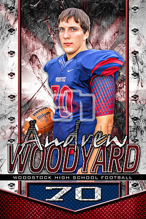 #70 Andrew Woodyard banner