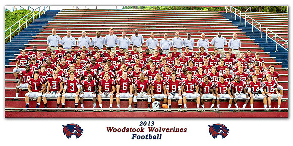 2013 WHS Football Team 10x20