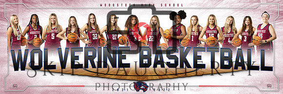 2021 Woodstock High School Girls Varsity Basketball Team Banner