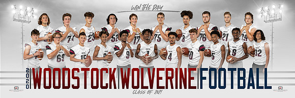 2020 Woodstock High School Football Senior Banner